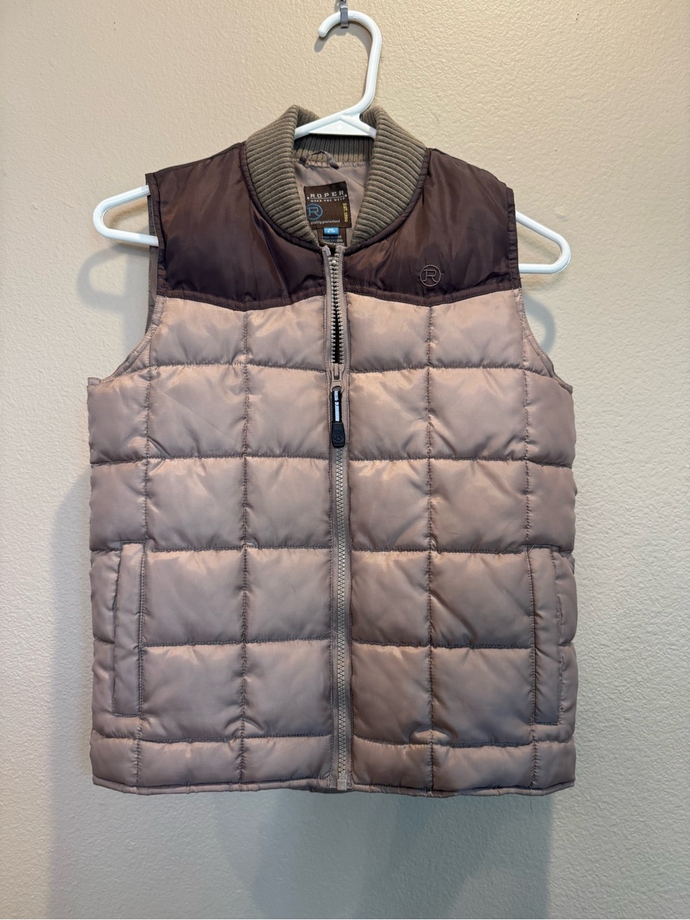Roper Boys Quilted Puffer Vest Jacket Outdoor Adventure 10-12